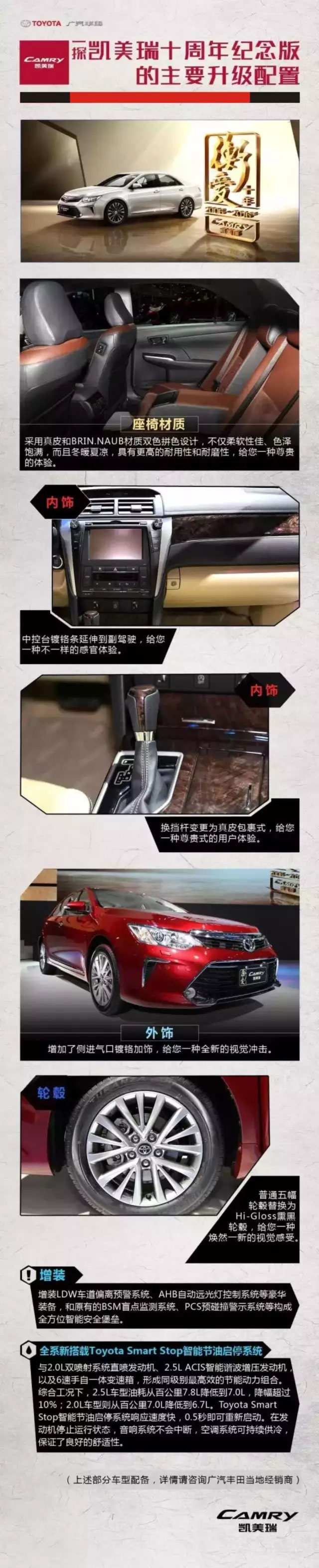 全新凱美瑞十周年紀念版榮耀上市,現(xiàn)接受預定！